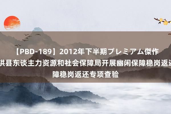 【PBD-189】2012年下半期プレミアム傑作選 宜宾市珙县东谈主力资源和社会保障局开展幽闲保障稳岗返还专项查验