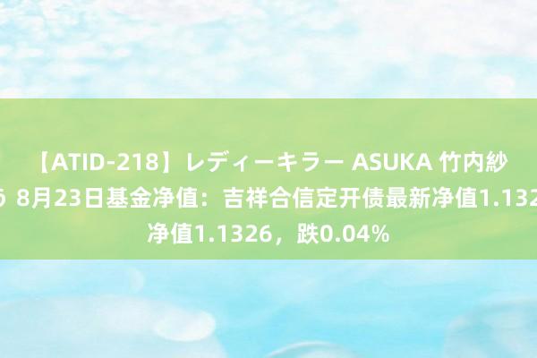 【ATID-218】レディーキラー ASUKA 竹内紗里奈 麻生ゆう 8月23日基金净值：吉祥合信定开债最新净值1.1326，跌0.04%