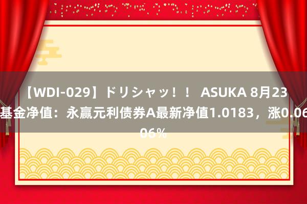 【WDI-029】ドリシャッ！！ ASUKA 8月23日基金净值：永赢元利债券A最新净值1.0183，涨0.06%