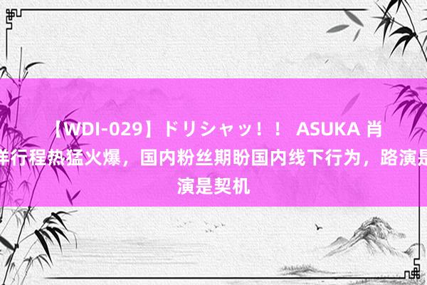 【WDI-029】ドリシャッ！！ ASUKA 肖战外洋行程热猛火爆，国内粉丝期盼国内线下行为，路演是契机